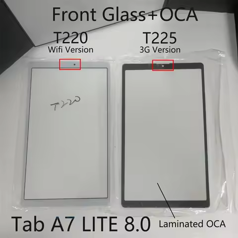 TOP LCD Touch Screen Front Outer Glass Lens For Samsung Galaxy Tab A7 Lite T220 T225 Tablet Display