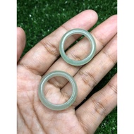 JADE BANGLE RING size 9 NATURAL
