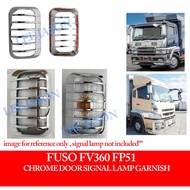 J107S06 FUSO FV360 FP51 SUPER GREAT CHROME DOOR SIGNAL LAMP GARNISH CHROME COVER
