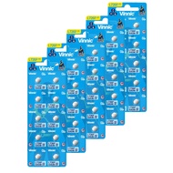 Vỉ 10 Pin cúc áo VINNIC AG2 / LR726 / SR726SW / 396 dùng cho đồng hồ đeo tay thiết bị điện tử