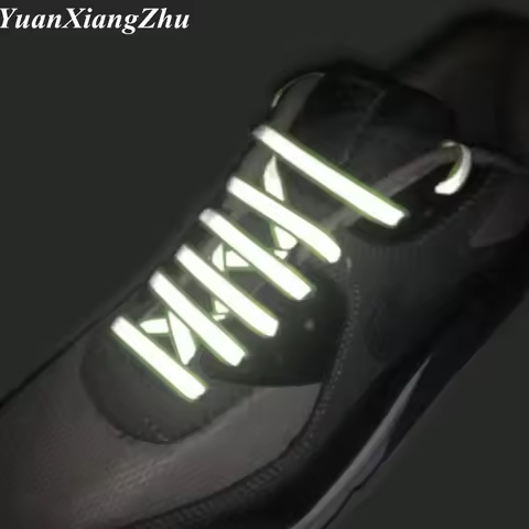 1Pair Luminous Glowing Shoelaces 3M Reflective Laces Sneaker Shoestrings Running Shoelace Unisex Fas