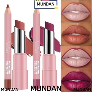 MUNDAN Lipstick Pen Set, Non-stick Cup Waterproof Velvet Matte Lip Liner,  24hrs Smooth Long-Lasting