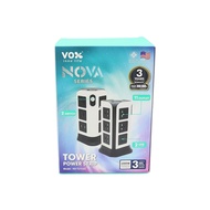 ปลั๊กไฟ ทาวเวอร์ VOX รุ่น F5ST3-VS1-TA221 (11ช่อง/2สวิตซ์ /2USB/3เมตร/ขาว)