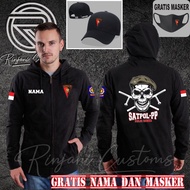 JAKET SATPOL PP TERBARU. JAKET POL PP SKULL.FREE MASKER