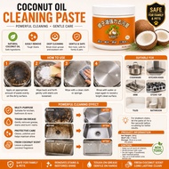 260g Coconut Oil Powerful Stain Remover Paste Kitchen Grease Cleaner Burnt Pot Cleaning Multi Purpos
