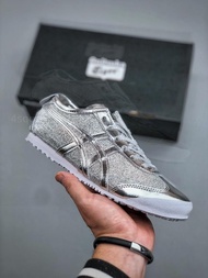 全新 鬼塚虎 Onitsuka Tiger MEXICO 66 銀色亮面休閒板鞋