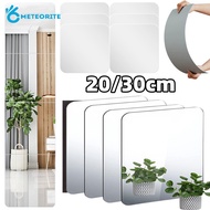 Self-adhesive Acrylic Mirror Wall Sticker Square Flexible Non Glass Square Mirror For Bathroom Home Wall Decor Accessories