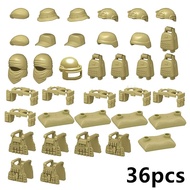 Military Accessories Bricks Swat Weapon Soldier Parts Ww2 Suits Moc Building Guns Army Fence Pubg Ghillie Block