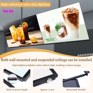 LED billboard display With telescopic boom hanging menu board display