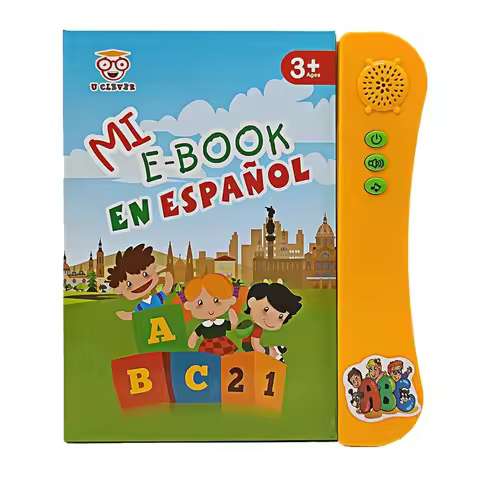 Spanish Language Learning E-Book Interactive Voice Reading Machine Kids Gift Exercise Spanish Pronun