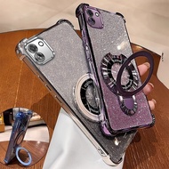 Casing for Samsung Galaxy A03 Luxury Gradation Plating Holder Case For Samsung Galaxy A03 Shockproof