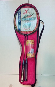 HAOXIN BADMINTON 2PCS RAKETA  WITH FREE FEATHER SHUTTLECOCK