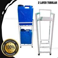 Galvanized water gallon rack stand