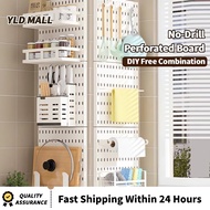 【Ready Stock】Perforated Board Display Board Display Rack Wall Mounted Hole Board Bedroom Kitchen Wal