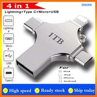 1Tb 4-in-1 USB 3.0 Otg High Speed Type-C Flash Drive for I O S Tablet Android Smartphone Pc