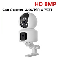 【Free bracket】 V380 PRO Dual Lens CCTV 1080P Resolution Two-way Call Global Version AI Human Detecti