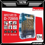 MAKITA HSS-TIN METAL DRILL BIT SETS / D-72855
