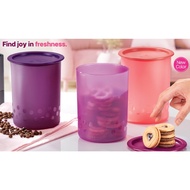 Tupperware polka dot one touch canister 1.25L (3pcs)