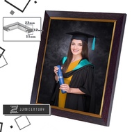 Solid Wood 4R 8R 12R A4 A3 Photo Frame | Picture Frame | Premium Quality | Mahogany Gold Photo Frame