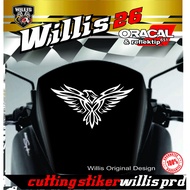 Motorcycle front sticker eagle image brave eagle sticker