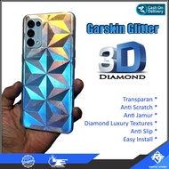 Garskin Glitter Diamond 3D Anti-Fungus itel A90 P65 A50 RS4 A60 A60s A70 P55 5G P55 NFC P40 S23 Plus