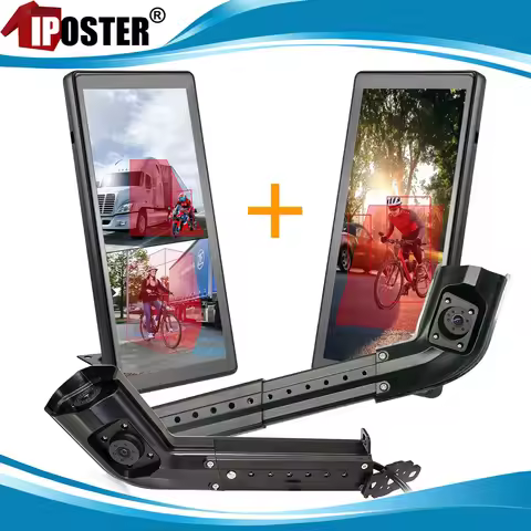 iPoster For Truck Bus 10.36" AI BSD Monitor DVR Dual Head Joint 44cm Long Stretchable Right / Left S