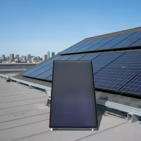 Commercial Flat Panel Solar Collector for Hot Water Heater System Solar Thermal Solar Heating Projec