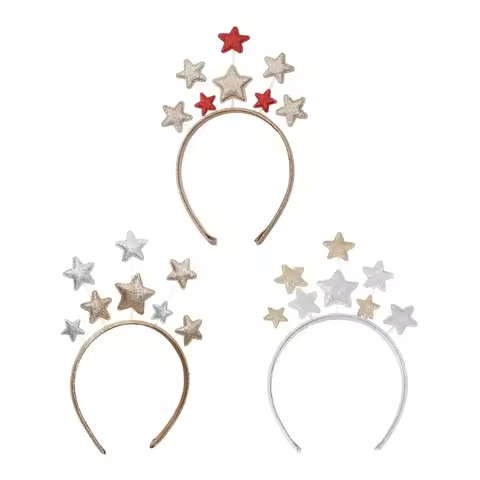 Five-pointed Star Headband Carnival Performances Hair Hoop for Adult Kids T8NB