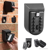 Vjia Key Safe Box Aluminium Alloy Wall Mounted Home Safety Password Security Lock Storage Boxes with