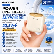 [ FREE POUCH ] PINENG PN-830PD 22.5W 10000mAh Super Mini Power Bank Support Super Fast Charge