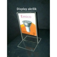 Acrylic table number 8x12 cm