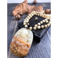 [Qihuahua] Bright Relics Replica Yellow God Of Wealth Energy ‧ Clothing Food Worry-Free Happiness Fu