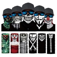 Skull Bandana Mask Head Scarf Skeleton Mask Buff Headband Motorcycle Rider Mask Penutup Muka Rider T