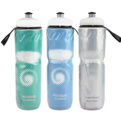 710ML Water Bottle Outdoor Dual Layer Thermal Keeping Sport Bottle Hot Cold Water Cycling Water Bott