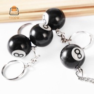 [TEODW] Fashion Creative Billiard Pool Keychain Table Ball Key Ring Luy No.8 Key Chain 32mm Resin Ba