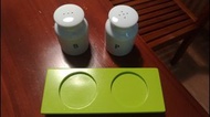 新麗屋 日系胡椒粉以及鹽瓶(瓷器+木質底座)