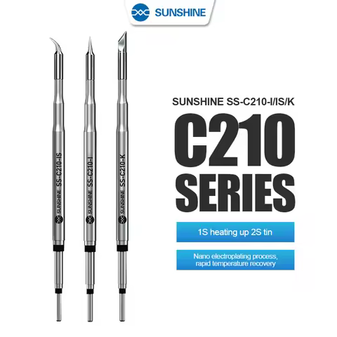 SUNSHINE C210 Series Integrated Soldering Iron Tips and Heating Core Efficient Heat Conduction Tempe