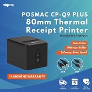 POSMAC CP-Q9 PLUS 80mm Auto Cutter POS Thermal Receipt Printer 1MB Input Buffer POS Printer