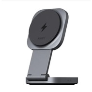 AUKEY MagFusion L 2 In 1 Qi2 Magnetic Foldable Travel Wireless Charger