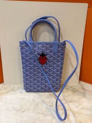 goyard 戈雅  鳶尾紫帆布限量款Poitiers mini tote包  22cm  25年