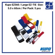 Kupo EZ560 / Large EZ-TIE (Size: 5.0 x 60cm / Per Pack: 5 pcs)