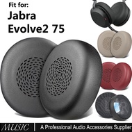Earpads for Jabra Evolve2 75 - Black | (Not Fit Evolve 75), Ear Cushions for Evolve2 75 On-ear Headp