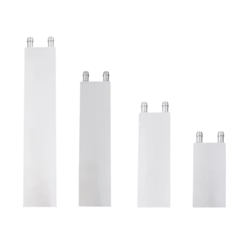 Silver Aluminum Alloy Heat Sink 40x80mm/40x120mm/40x160mm/40x200mm horizontal water outlet Liquid Co