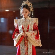 YQMing Wedding Clothes2022New Bridal Wedding Chinese Wedding Dress Hanfu a Chaplet and Official Robes Large Size Ancient