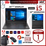 Lenovo ThinkPad E14 Gen 1 i5 10th Gen SSD FHD Business Laptop Windows 11 Pro 1 Year Warranty