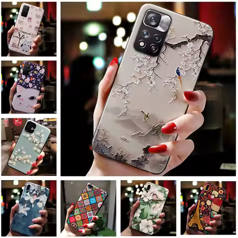 For Xiaomi Redmi 10 2022 Case Cute Relief Soft Silicone Cover for Xiaomi Redmi 10 Prime 2022 Phone C