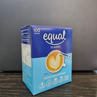 Equal Classic Sugar Replacement 100 Sticks 怡口代糖 2027/11