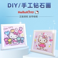 Hello Kitty Diamond Painting Handmade DIY Paste Full Diamond Hello Kitty Diamond Stickers Decorative Painting Girl Toy