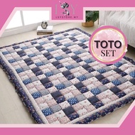 HOT PRODUCT TILAM TOTO PATCHWORK HIGH QUALITY COTTON / QUEEN & KING SIZE TOTO BESAR