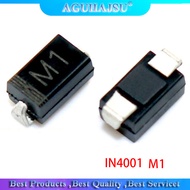 100PCS IN4001 DIODE SMA M1 1N4001 SMD 1A 50V Rectifier Diode